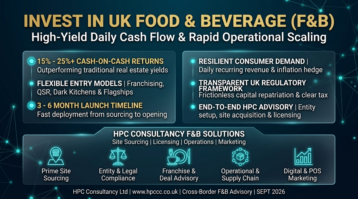 Why Thailand Investors Must Consider the UK Food and Beverage Sector as Their Primary Entry Point